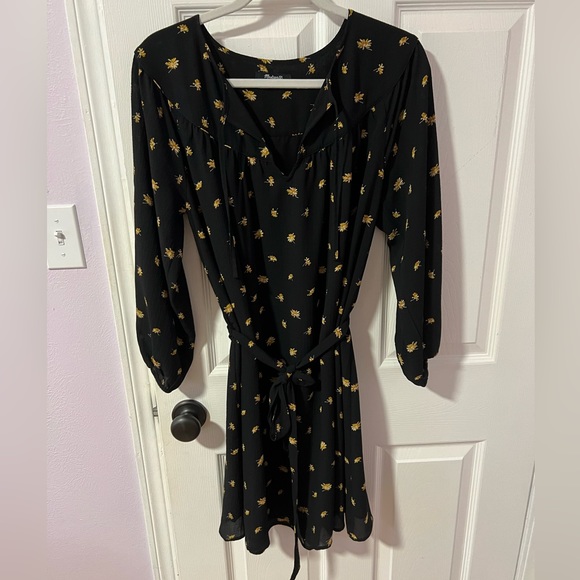 MADEWELL tie waist dresss - Picture 1 of 3